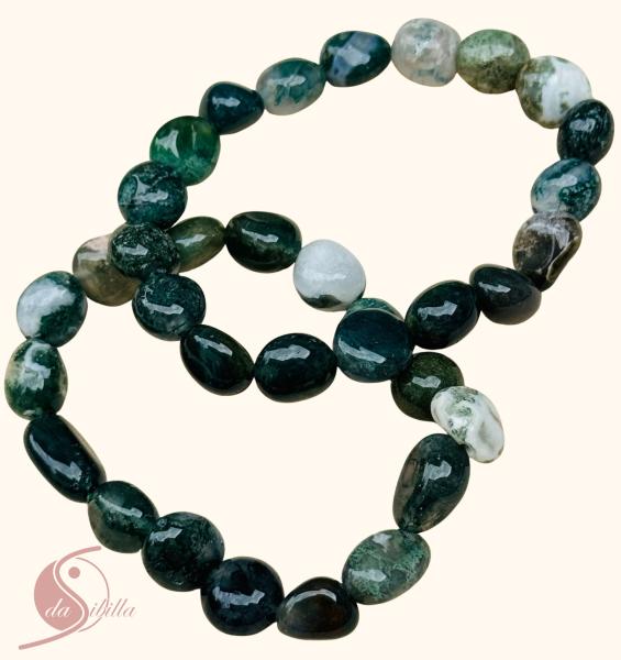 Moosachat Armband – Befreiung & Kommunikation (Nuggets 10–12 mm)